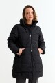Campera puffer larga NEGRO