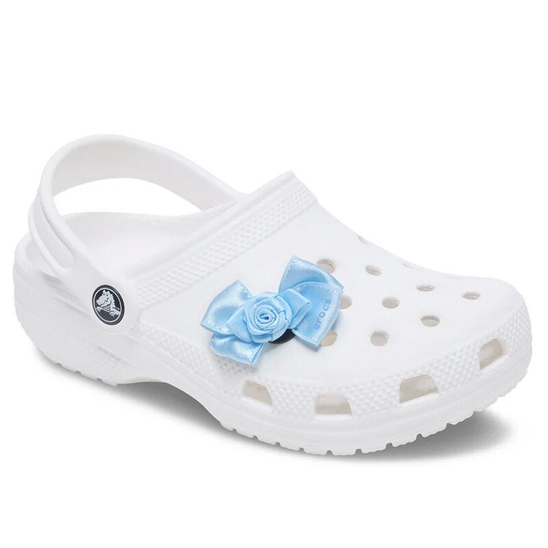 Jibbitz Charm™ Blue Rosette Bow Multicolor
