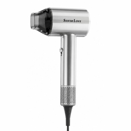 Secador Pelo Silver Love 1300W Bajo Consumo Aire Frío/Calor Plateado