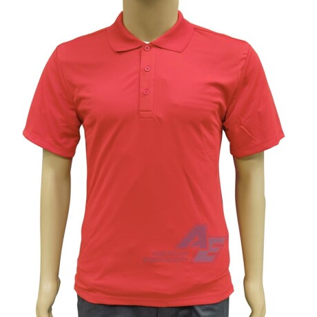 Polo Dry uv30 Unisex Lisa rojo