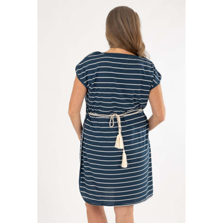 Vestido nautico rayas Trama azul