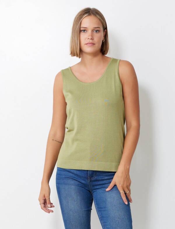 Musculosa Tejida VERDE