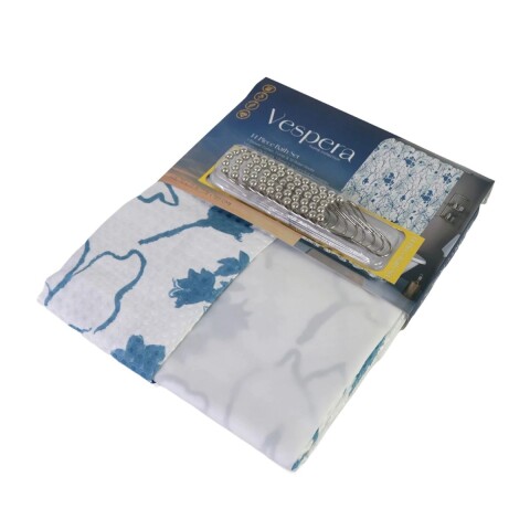 CORTINA DIS MARINO DOBBY 178x183cm p/BAÑO Unica