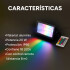 Foco Reflector RGB Control IP66 Exterior Interior 18 LED 20W Color Negro