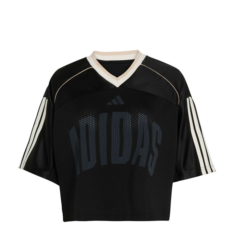 Remera de Mujer Adidas Tee Malla Seas Negro - Blanco