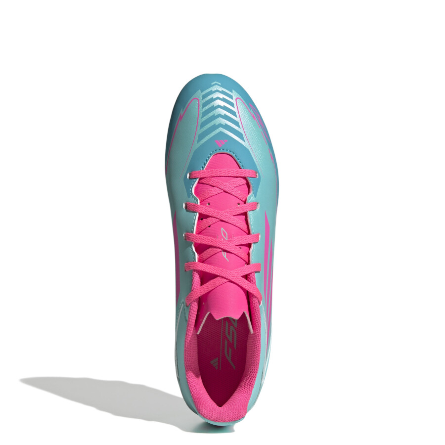 Championes de Fútbol 11 Unisex Adidas F50 Club Messi Verde Agua - Rosado - Cian