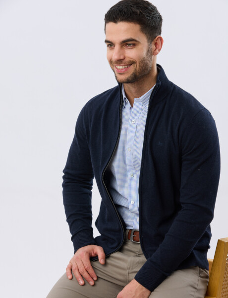 CAMPERA TEJIDA Azul