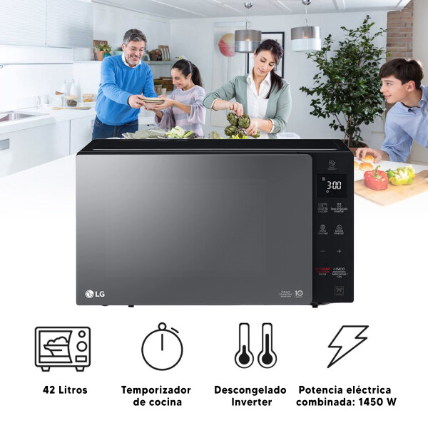 Microondas Con Grill Lg Mh8236gir 42 L MICROONDAS LG 42L MG8236GIR