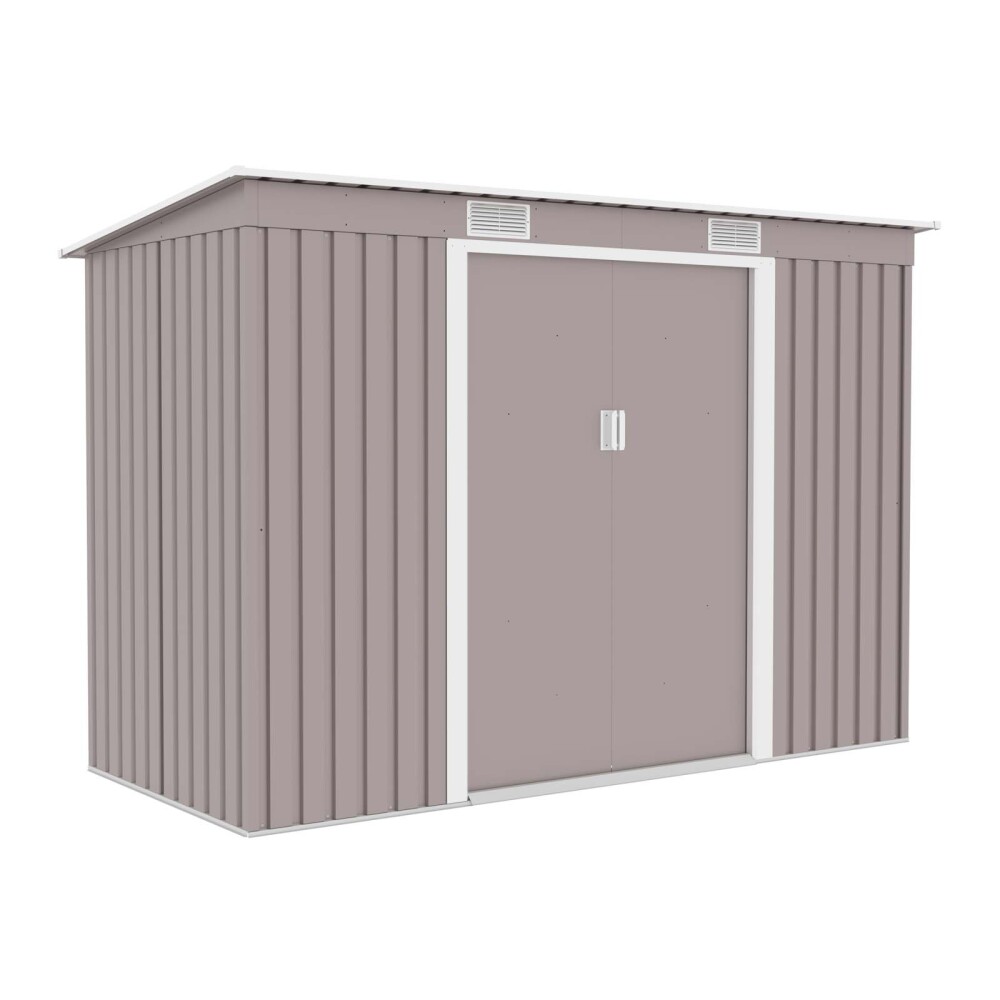 CASITA DE JARDIN ACERO GRIS S2001