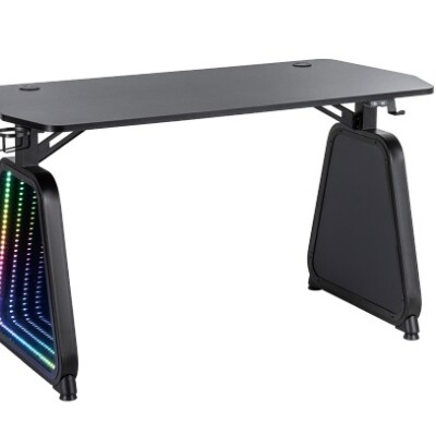 Escritorio gamer RGB Brateck con espejos Escritorio gamer RGB Brateck con espejos
