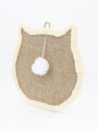 RASCASDOR FORMA CARA GATO MARRON