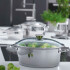 Bateria Cocina Tramontina Allegra Inoxidable 3 Piezas Bateria Cocina Tramontina Allegra Inoxidable 3 Piezas