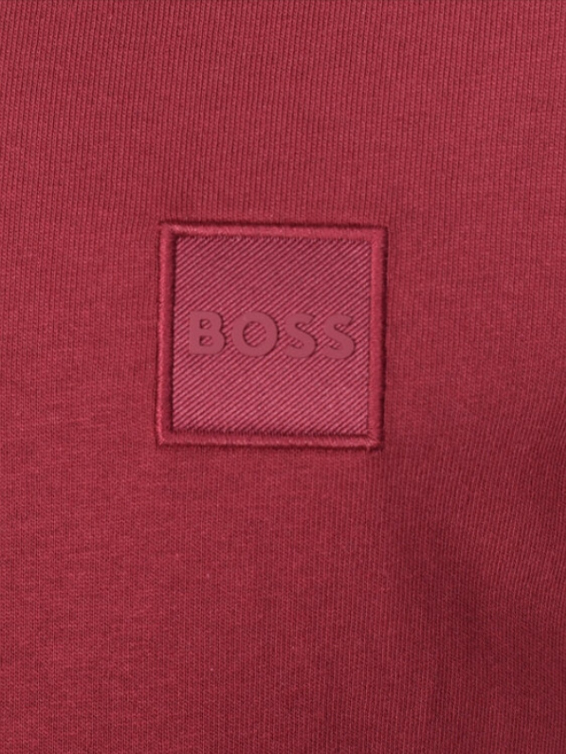BOSS -Remera de algodón básica, TALES Bordó