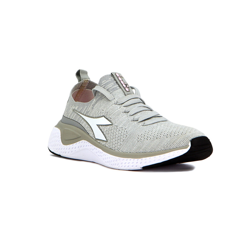 Diadora Calzado de Hombre Deportivo Running Adriatic Gris Claro-Blanco