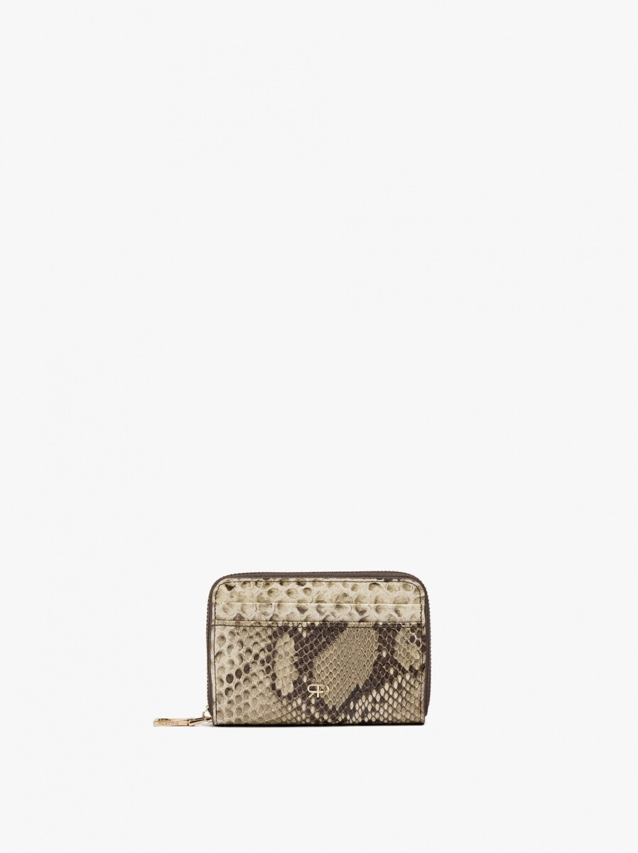 Cartera Básica Con Estampado Animal - multicolor 