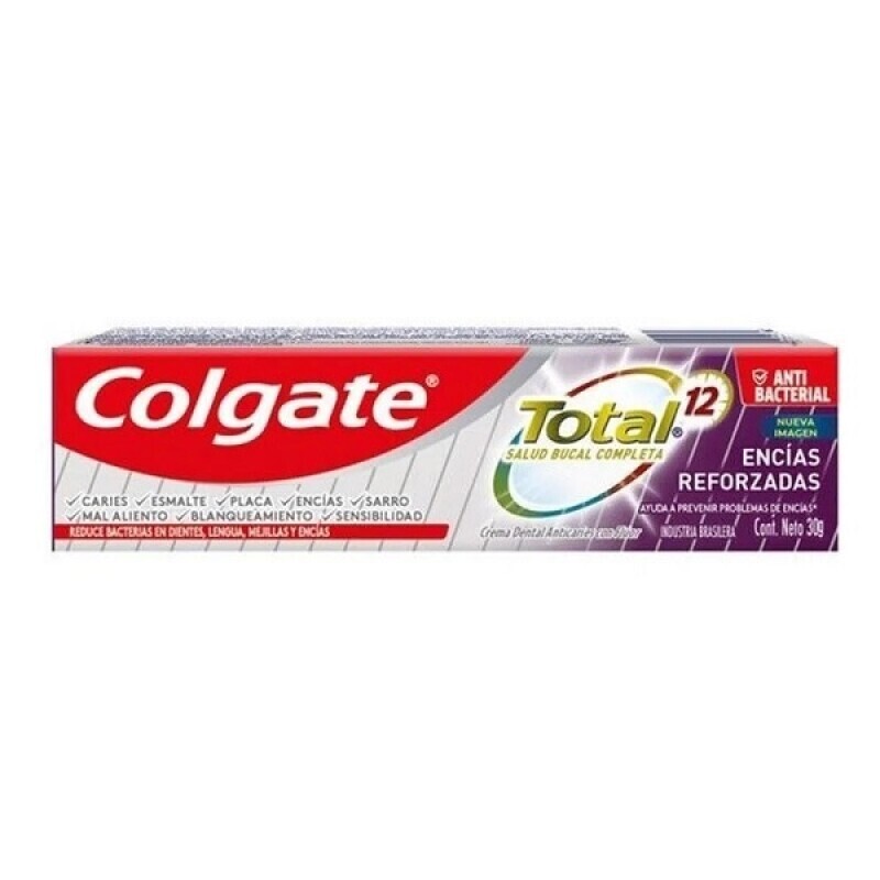 Pasta de Dientes Colgate Total 12 Encías Reforzadas 30 g Pasta de Dientes Colgate Total 12 Encías Reforzadas 30 g