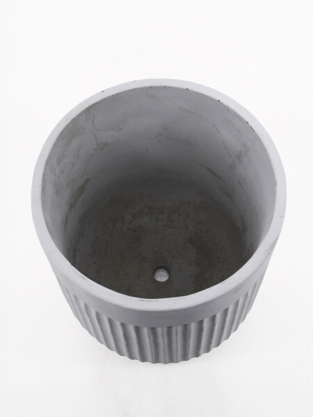 MACETA DECORATIVA CURVA BLANCO