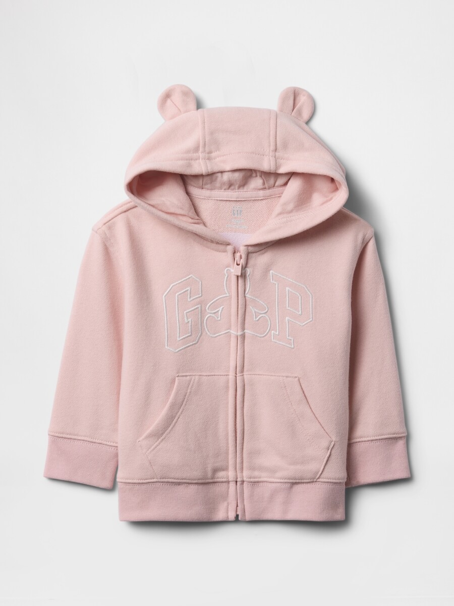 Canguro Logo Gap Sin Felpa Bebé - Misty Rose 