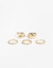 Sets Anillos Set De Anillos De Metal - Dorado
