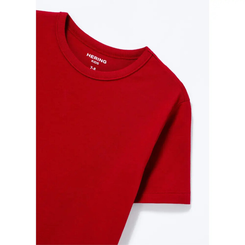 CAMISETA MM INFANTIL VERMELHO ESCURO