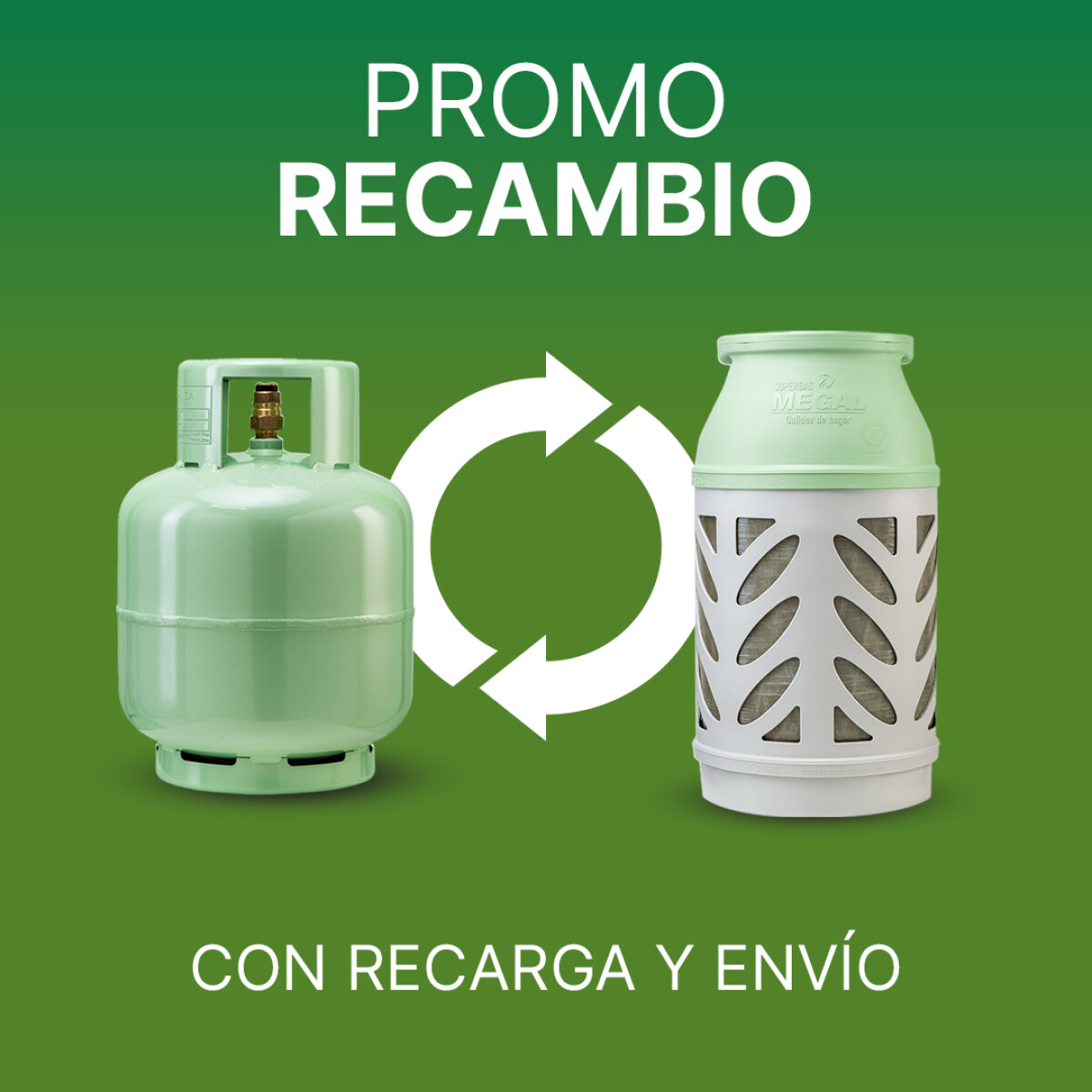 Promoción Recambio Megal Light (Con Carga) Entregando La De Acero 