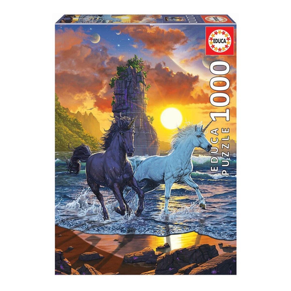 Puzzle Rompecabeza Educa Unicornios En La Playa 1000 Piezas 