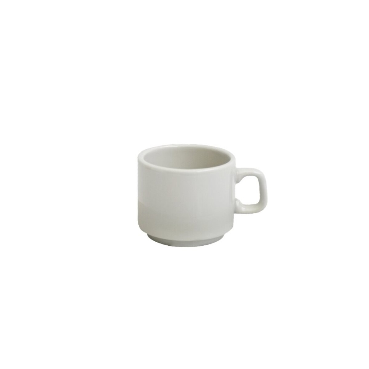 TAZA DE CAFE 80CC LINEA RECTA BLANCO VERBANO 