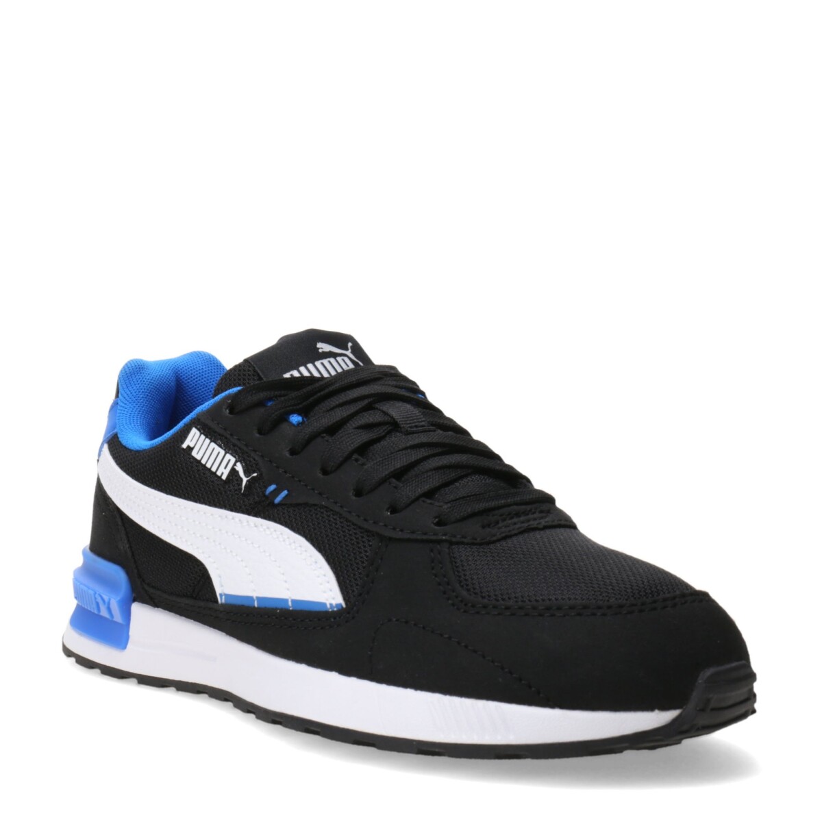Championes Infantiles Puma Graviton - Negro - Blanco - Azul 