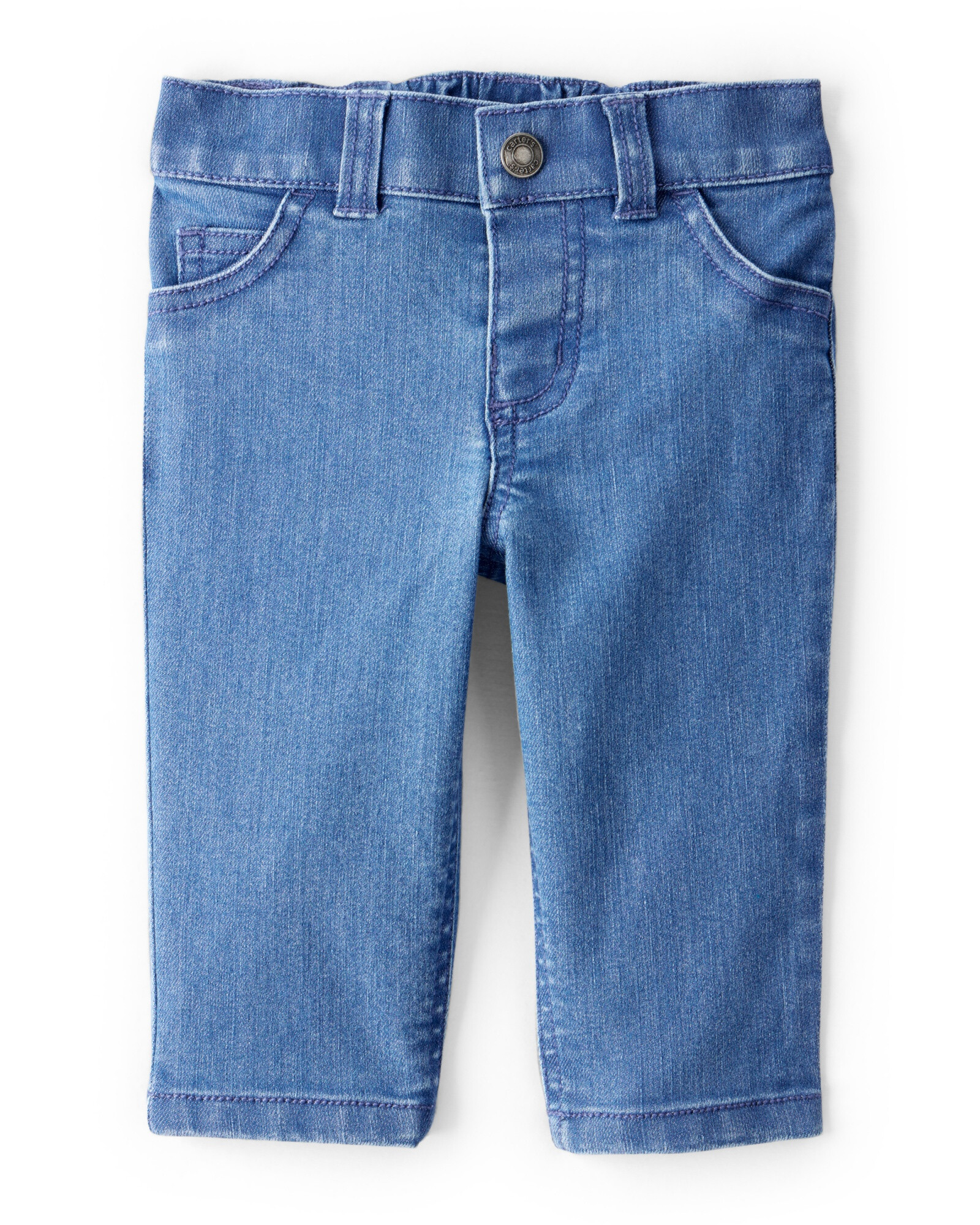 Set dos piezas, pantalón jean y buzo de algodón, bordado perro Sin color