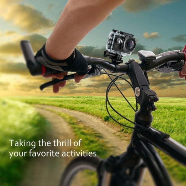 Cámara Deporte Tipo Go Pro Full Hd 1080p C/Accesorios Variante Color Plateado
