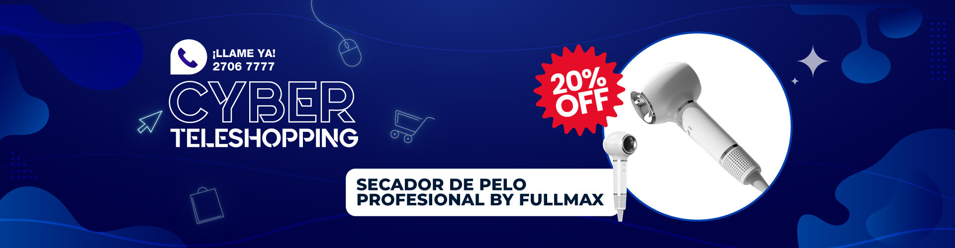Secador de pelo profesional by Fullmax - Junio Cyber Teleshopping