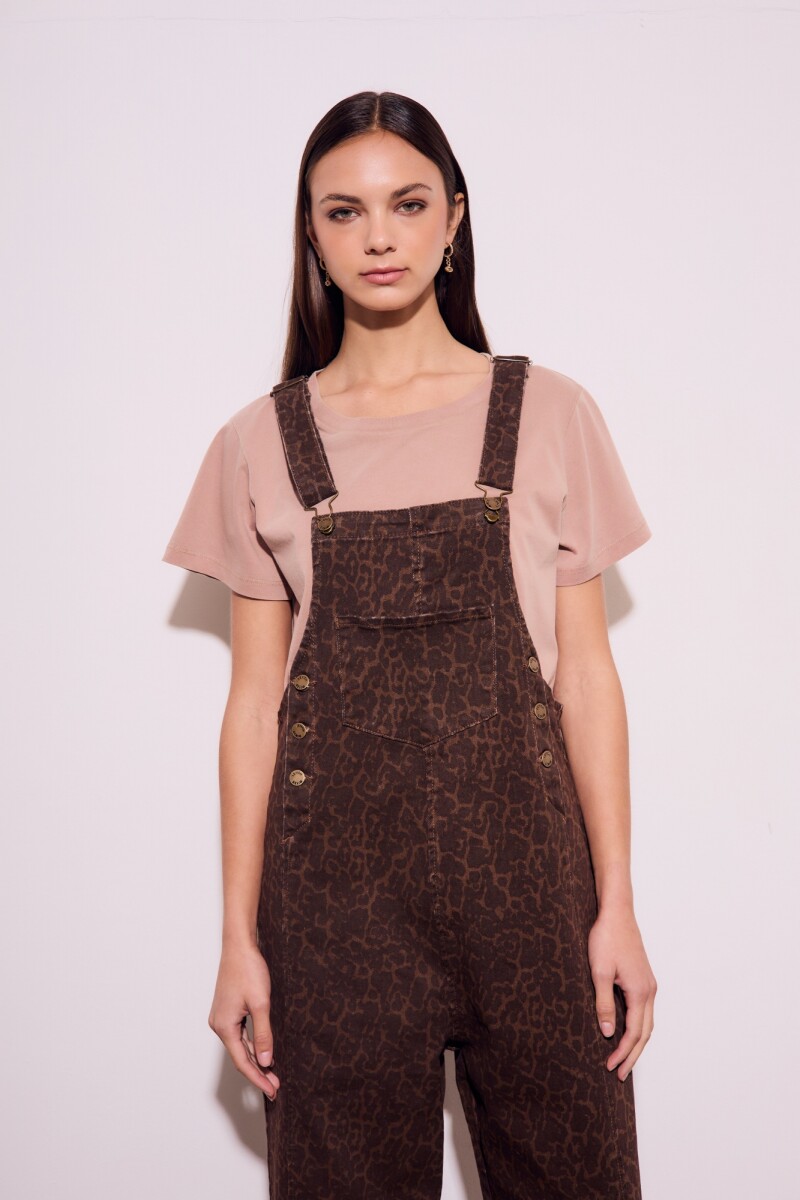 Enterito Animal Print Marron