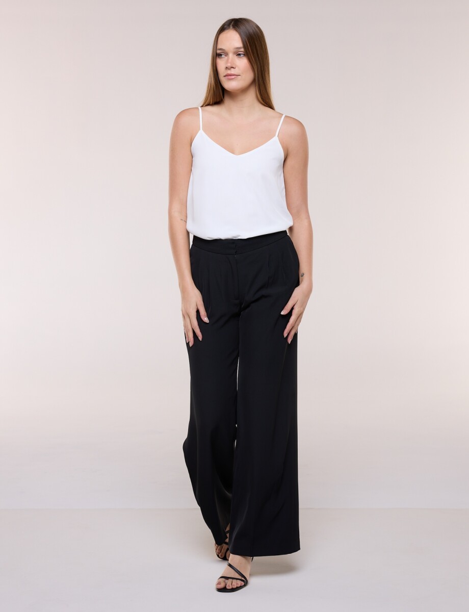 Pantalon Wide Leg - Negro 
