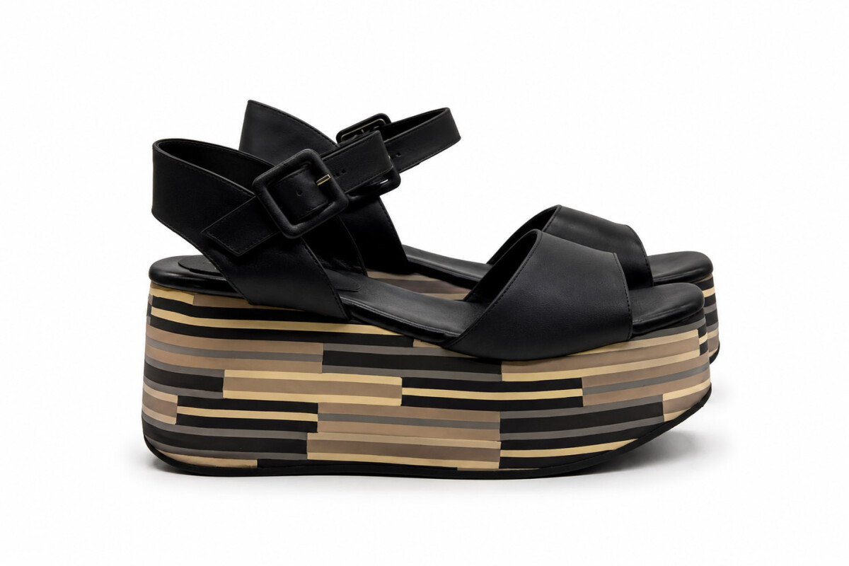SANDALIA ALTA 5114 Negro