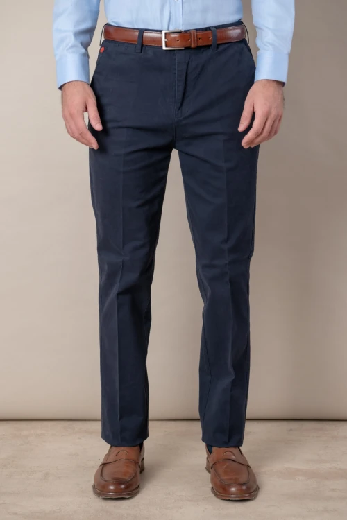 Pantalón gabardina clásico Azul marino
