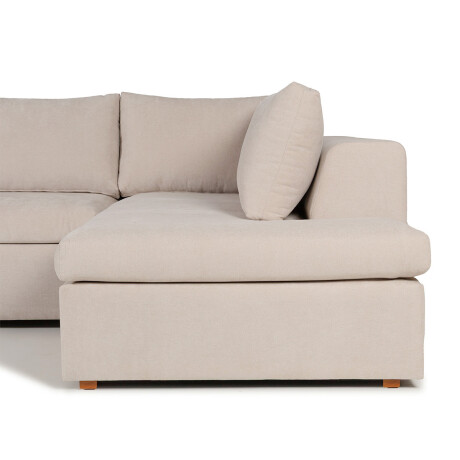 Rinconera Sevilla (Retráctil) - Tela Microfibra - Chaise derecho TC 1010 (Beige)