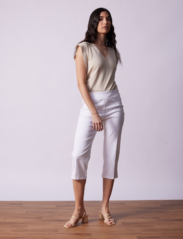 Capri Algodon Denim BLANCO