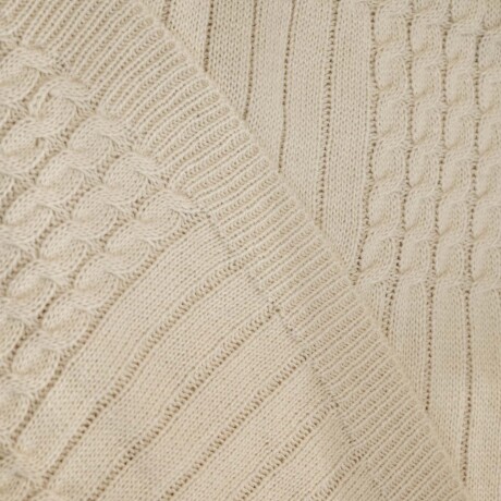 THROW KIDS SQUARES ACRILICO NATURAL-BEIGE ARENA ARENA