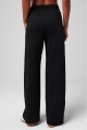 Pantalón Cloud Jersey Wide Leg Pant Mujer Black