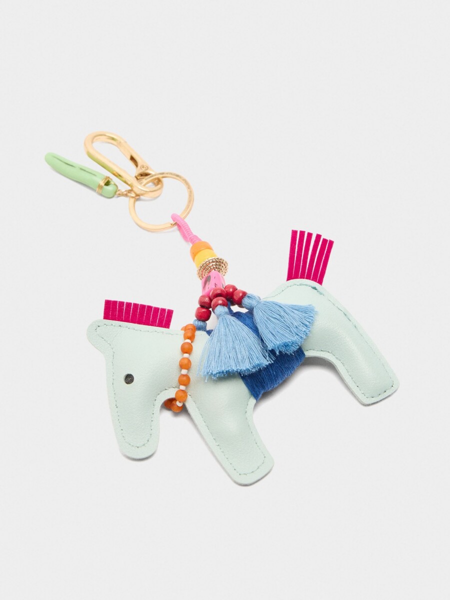 Llavero Charm De Caballo multicolor