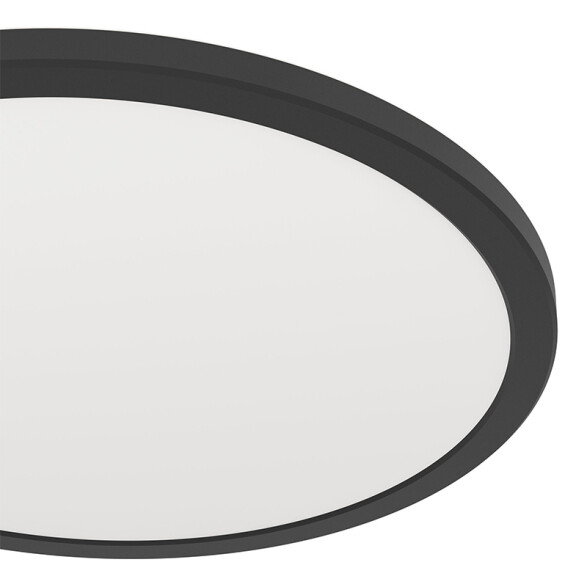 Plafón negro LED red. 18,5W blanco dinámico Ø389mm EG3615