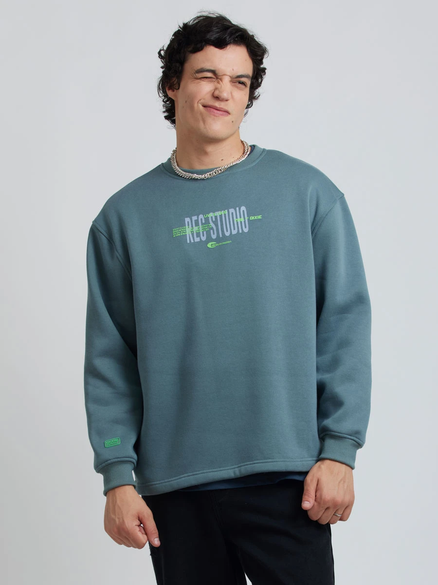 SWEATER RECS DIXIE Azul Piedra