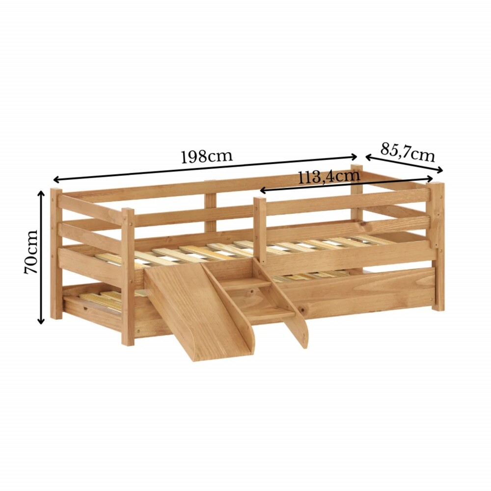 Cama marinera 1 Plaza Infantil Marron