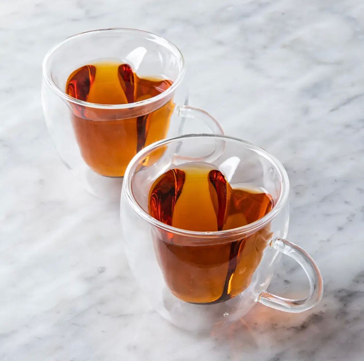 Taza De Vidrio Doble Pared Corazón 200ML 