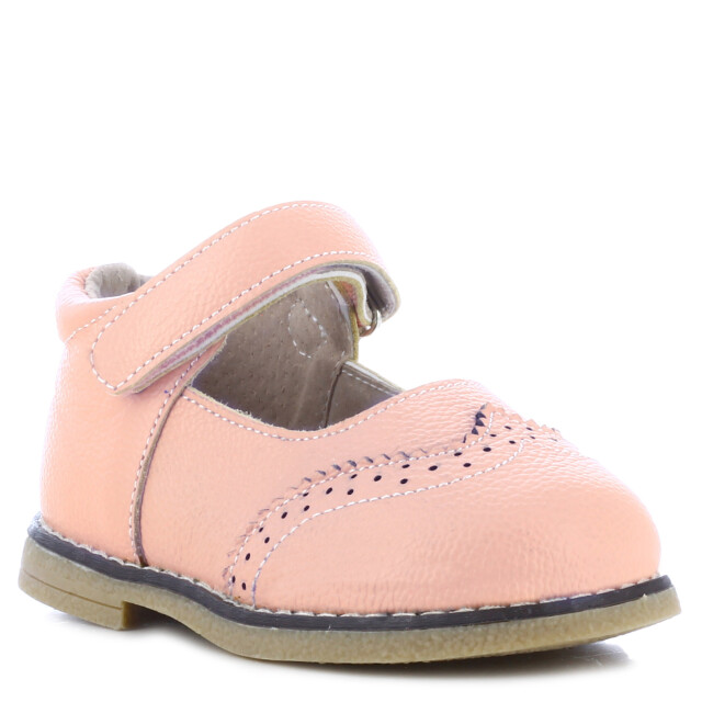 Guillermina de Niña Mini Miss Carol BRIGI de cuero con velcro Rosado
