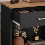MESA DE LUZ NEGRO MIEL