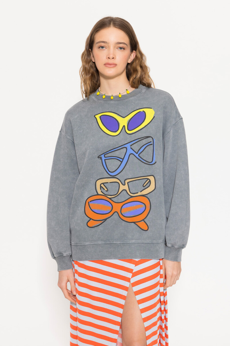 BUZO GLASES Gris