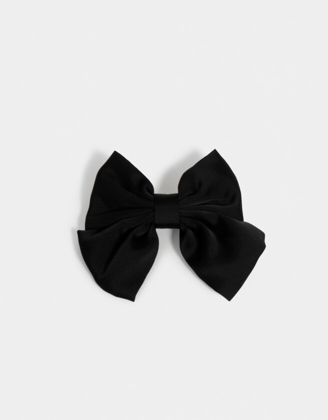 Hebillas Francesas Classic Hebilla Con Moño - Negro