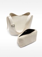 Bolso De Hombro Con Textura crudo