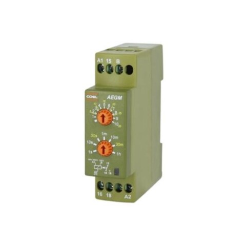 RELE TEMPORIZADOR AEGM MULTIESCALA 0,1S-60MIN 220VCA/24VCC - COEL RELE TEMPORIZADOR AEGM MULTIESCALA 0,1S-60MIN 220VCA/24VCC - COEL
